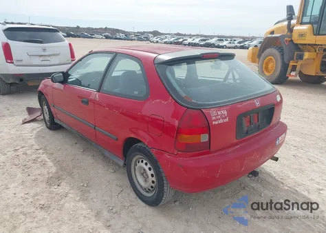 1998 Honda Civic Cx z USA, uszkodzony, nr VIN 2HGEJ6322WH113411